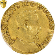 France, Henri II, Henri D'or, 1550, Lyon, Or, PCGS, AU53, Gadoury:389C - 1547-1559 Henri II