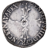 Monnaie, France, Henri IV, 1/4 Ecu, 1605, Rennes, TB+, Argent, Gadoury:597 - 1589-1610 Heinrich IV.