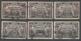 CUBA CENTENARIO DEL FERROCARRIL CONJUNTO DE SELLOS YVERT NUM. 254 USADOS - Used Stamps