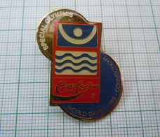 Special Olympics 1995 World Games Swim Swimming Bangladesh COCA-COLA, Coca-Cola Sponsor Lapel Pin Badge (ds786) - Swimming