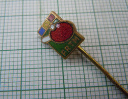 Romania Rumänien Romanian Sport Table Tennis Federation FRTM Vintage Enamel Lapel Pin Badge (ds771) - Table Tennis