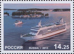 Russia 2013 Рassenger Ferries Joint Issue With Åland Island Stamp Mint - Boten
