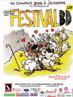 Flyer F'MURR Festival BD Jemeppe 2009 (Jehanne D'Arque...) - Postcards