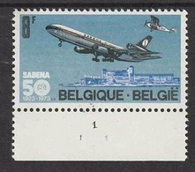 Belgie OCB 1675 ** MNH Met Plaatnummer 1. - 1971-1980