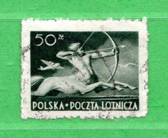 (Us.5) POLONIA ° - AIRMAIL - 1948 - CENTAURE.  Yv. 21. Oblitéré Come Scansione - Used Stamps