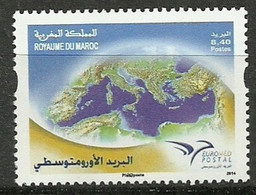 2014 - Maroc- Euromed Postal -Joint Issue- Complete Set MNH** - Marruecos (1956-...)