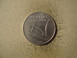 MONNAIE ITALIE 10 LIRES 1977 - 10 Lire