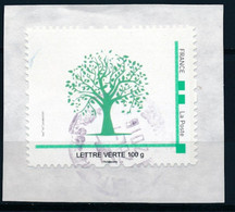 France-IDTimbre - Arbre Vert - YT IDT 69 Oblitéré Cachet Rond Sur Fragment (lettre Verte 100g) - Used Stamps