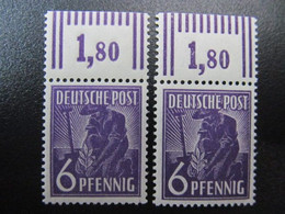 AB Nr. 944a+c WOR, 1947, Oberrand, Postfrisch, ARGE Geprüft - Zone AAS