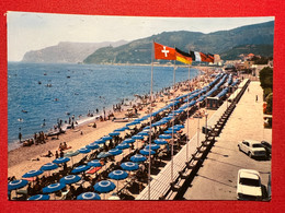 Cartolina - Spotorno ( Savona ) - La Spiaggia - 1969 - Savona