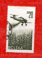 (Us.5) POLONIA ° - AIRMAIL - 1976 - AVIONS.  Yv. 55.  Oblitéré Come Scansione - Oblitérés