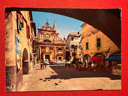 Cartolina - Pietra Ligure ( Savona ) - Riviera Delle Palme - Piazza Vecchia 1970 - Savona