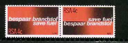 REPUBLIC OF SOUTH AFRICA, 1979, MNH Stamp(s) Safe Fuel, Nr(s) 554-555 - Ongebruikt