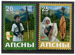 Abkhazia 2014 . EUROPA CEPT . Musical Instruments. 2v:20,25 - 2014