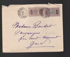 2  Timbres  Soudan Français   20 C Et 5 C   Année 1924   Destination Parignargues    Gard - Lettres & Documents