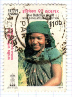IND+ Indien 1997 Mi 1579 Mädchen - Gebruikt