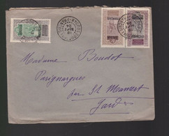 3  Timbres  Soudan Français    25 C  20 C Et 5 C   Année 1924  Destination   Parignargues     Gard - Lettres & Documents