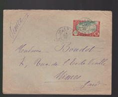 1  Timbre    50 C  Sur Enveloppe    Niamey   Territoire Du Niger Année 1928   Destination  Nîmes Gard - Storia Postale