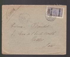 1 Timbre   50 C  Sur Enveloppe    Territoire Du Niger Année 1927   Destination  Nîmes Gard - Covers & Documents