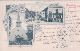 Chapelle Sur Moudon VD, Une Rue Animée Et L'Eglise (27805) Timbre Arraché - Moudon