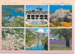 Gréoux Les Bains - Multi Vues - Lac D'Espadon, Le Verdon - Cachet Poste Octobre 2006 - Gréoux-les-Bains
