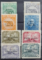 FIUME 1919/20 - MLH/canceled - Sc# 73, 75, 76, 77, 78, 79, 80, 81 - Fiume