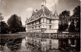 (4 M 6) VERY OLD - FRANCE (b/w)  Posted 1953 - Azay-le-Rideau Castle / Château - Castelli