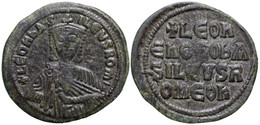 Byzantine Empire. Leo VI The Wise. Follis (Bronze. VF) 886-912 - Byzantine