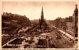 (4 M 8) VERY OLD - UK - Sepia - Edinburgh Sir Walter Scott's MOnument - Monumenti