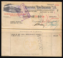 CUBA CHECK RON BACARDI,THE FIRST NATIONAL CITY BANK OF NEW YORK 114/07/1956 MANUEL CRISPIN - Schecks  Und Reiseschecks