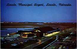 Nebraska Lincoln Municipal Airport At Night - Lincoln