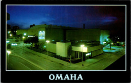 Nebraska Omaha Civic Auditorium At Night - Omaha