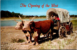 Nebraska The Opening Of The West Prairie Schooner Ox Team And Covered Wagon - Altri & Non Classificati