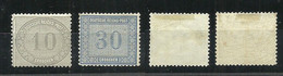 Germany Deutsches Reich 1872 Michel 12 - 13 * Lightly Hinged - Nuevos