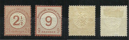 Germany Deutsches Reich 1874 Michel 29 - 30 * - Ungebraucht