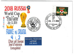 RUSSIA 2018 FIFA Soccer World Cup - CDN Pic Postage Stamp Canada Cover (**) - 2018 – Russia