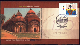 HINDUISM- LORD SHIVA- TERRACOTTA TEMPLE-BURDWAN-SPECIAL COVER- PICTORIAL CANCEL-USED-INDIA-2006-BX3-41 - Induismo