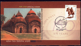 HINDUISM- LORD SHIVA- TERRACOTTA TEMPLE-BURDWAN-SPECIAL COVER- PICTORIAL CANCEL-USED-INDIA-2006-BX3-41 - Hinduismo