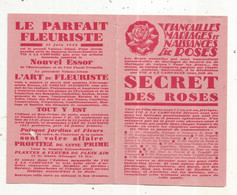 JC, Publicité 8 Pages, REVUE, VIE A LA CAMPAGNE, Fiançailles Mariages Et Naissances Des Roses, SECRET DES ROSES, 1929 - Advertising