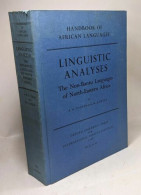 Linguistic Analyses - The Non-Bantu Languages Of North-Eastern Africa / Handbook Of African Languages - Sciences