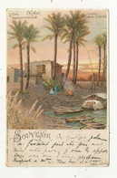 Cp, EGYPTE,  EGYPT, CAIRO,LE CAIRE, Dhahabiyes Au Bord Du NIL , Dos Simple,  Voyagée 1904,  Union Postale Universelle - Kairo