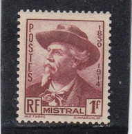 France - Année 1941 - Neuf** - N°YT 495 - Frédéric Mistral - Unused Stamps