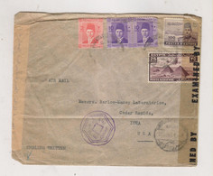 EGYPT 1944 CAIRO Censored Airmail Cover To United States - Briefe U. Dokumente
