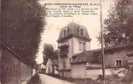 CPA - FRANCE - 71 - Saint Symphorien D'Ancelles - Entrée Du Village - Coll DUFOUR - Otros & Sin Clasificación