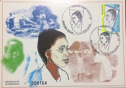 MAYOTTE 1998, ILLUSTRATED MAXIM CARD ,LIMITED EDITION, MARIAMA SALIM - Covers & Documents