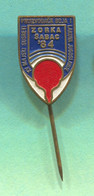 Table Tennis Tischtennis Ping Pong - STK Zorka Šabac Serbia, Vintage Pin  Badge Abzeichen - Table Tennis