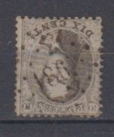 BELGIË - OBP - 1863 - Nr 14A  (PT 186 - (HUY) - Coba + 2.00 € - Puntstempels