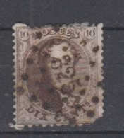 BELGIË - OBP - 1863 - Nr 14A  (PT 325 - (ST-JOSSE - TEN - NOODE) - Coba + 3.00 € - Puntstempels