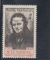 France - Année 1942 - Neuf** - N°YT 550** - Stendhal - Unused Stamps