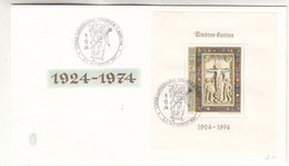 Luxembourg - Lettre FDC De 1974 - Oblit Luxembourg - Caritas -  Valeur 12,50 Euros - Lettres & Documents